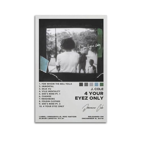 OrdaLi J Cole Poster "4 Your Eyez Only 90er-Jahre", Albumcover-Poster, dekoratives Gemälde, Leinwand, Wandposter und Kunstdruck, modernes Zuhause, Schlafzimmer, Dekoration, Poster, 20 x 30 cm OrdaLi J Cole Poster "4 Your Eyez Only 90er-Jahre", Albumcover-Poster, dekoratives Gemälde, Leinwand, Wandposter und Kunstdruck, modernes Zuhause, Schlafzimmer, Dekoration, Poster, 20 x 30 cm von OrdaLi