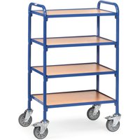 Beistellwagen für fetra® Sichtlagerkästen, mit Bodenplatten à 630 x 470 mm von fetra®