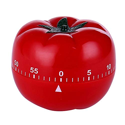 Ordertown Nette Tomatenform Küchenuhr, Nette Küche 1-55 Minuten Kochwerkzeug Tomatenform Mechanischer Countdown-Timer Ohne Batterie rot von Ordertown