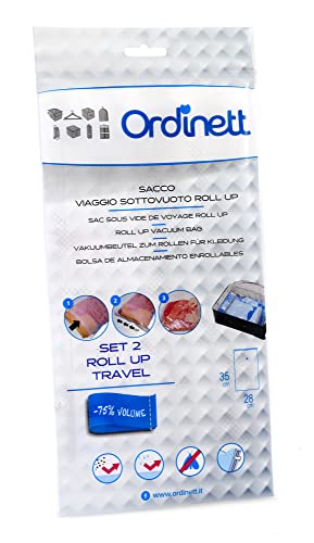Ordinett Set mit 2 Vakuumbeuteln Roll Up Travel, Kunststoff von Ordinett