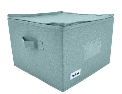 Ordinett Aufbewahrungsbox mit Reißverschluss quadratisch Mint | Salbeigrün | 30,5 x 30,5 x 20 cm | faltbar | Reißverschluss | zwei seitliche Griffe Ordinett Aufbewahrungsbox mit Reißverschluss quadratisch Mint | Salbeigrün | 30,5 x 30,5 x 20 cm | faltbar | Reißverschluss | zwei seitliche Griffe von Ordinett
