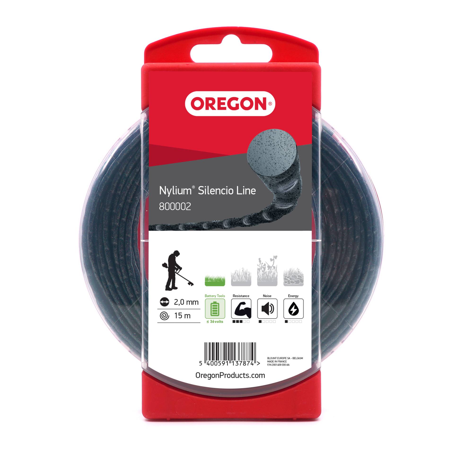 Oregon® Trimmerfaden 'Nylium Silencio' Ø 2 mm x 15 m von Oregon®