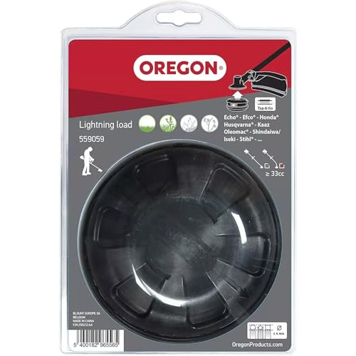 Oregon Fadenkopf Lightning Load Tap & Go, geeignet für die meisten Freischneider/Rasentrimmer mit geradem Schaft über 33 cc von Oregon