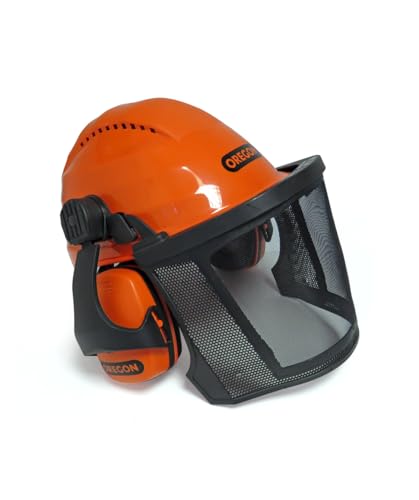 Oregon Waipoua Professioneller Kettensägen-Sicherheitshelm mit Gehörschutzmanschette und Netzvisier, Schlagfeste, Bequeme Schutzhelm-Sicherheitsausrüstung (562413), Einheitsgröße, Orange Oregon Waipoua Professioneller Kettensägen-Sicherheitshelm mit Gehörschutzmanschette und Netzvisier, Schlagfeste, Bequeme Schutzhelm-Sicherheitsausrüstung (562413), Einheitsgröße, Orange von Oregon