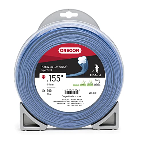 Oregon 20-108 Platinum Gatorline Supertwist Trimmerschnur, 0,3 x 3,4 m, Grau/Schwarz von Oregon