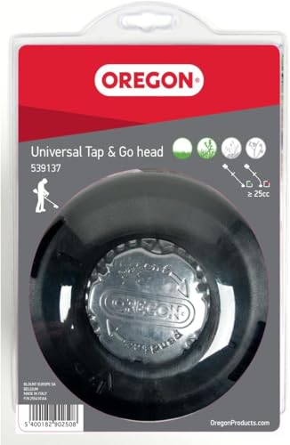 Oregon 539137 Pro Tap and Go Universal-Trimmerkopf mit Bump Fit, passend für die meisten Rasentrimmer mit geradem Schaft über 25 cc von Oregon