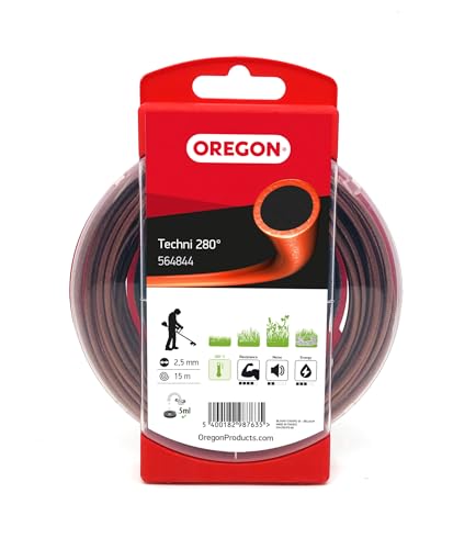 Oregon 545823 Techni 280° Mähfaden mit rundem Querschnitt, 2,7 mm, 280 Meter-Spule von Oregon