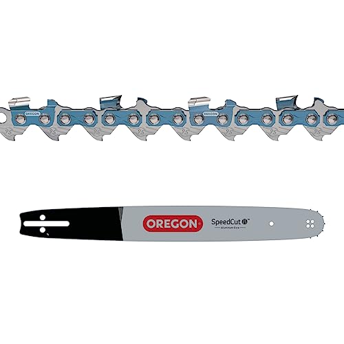 Oregon 95TXL SpeedCut Kettensägekette für 18-Zoll (45cm) Schiene - 72 Antriebsglieder - kompatibel mit Dolmar, Ryobi, Husqvarna und Efco und mehr + 130txlbk095, grau, 180TXLBK095 von Oregon