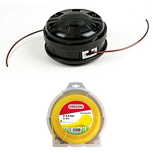 Oregon Fadenkopf Lightning Load Tap & Go + Gelber Mähfaden 2.4 mm x 88 m, geeignet für die meisten Freischneider/Rasentrimmer mit geradem Schaft bis zu 33 cc Oregon Fadenkopf Lightning Load Tap & Go + Gelber Mähfaden 2.4 mm x 88 m, geeignet für die meisten Freischneider/Rasentrimmer mit geradem Schaft bis zu 33 cc von Oregon