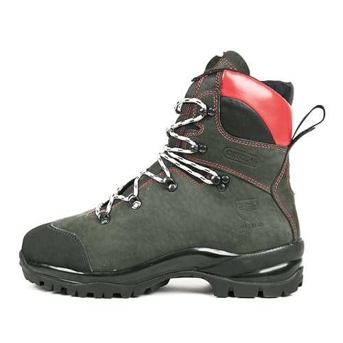 Oregon Fiordland Kettensägen-Schnittschutzstiefel, Klasse 2, wasserabweisende Ultra PPE-Sicherheitsschuh für Damen und Herren, aus Premium-Leder, hitze- und kältebeständig - Größe 42 (EU) von Oregon