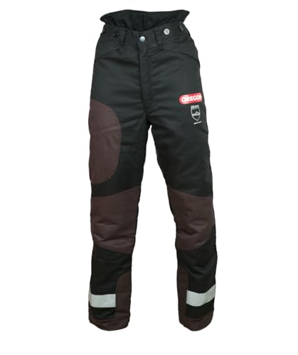 Oregon Yukon+ Typ A Klasse 1 (20 m/s) Schnittschutz-Bundhose Schwarz, PSA Schutzausrüstung, Größe 2XL (EU 58-60) von Oregon