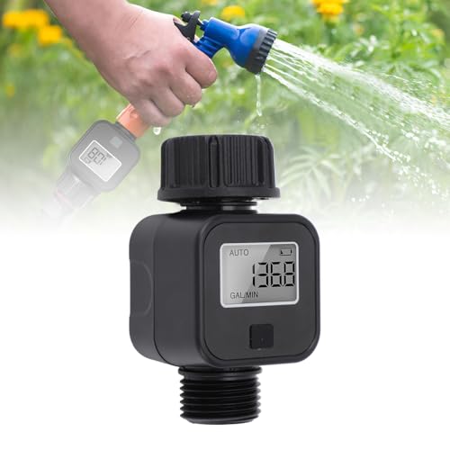 3/4 Zoll Digitaler Wasserzähler für Garten Schlauch, Praktische Wasseruhr Garten Geeicht mit LCD Display, Durchflussmesser Wasser, Wassermengenzähler für Kontrolle Wasserverbrauchs 3/4 Zoll Digitaler Wasserzähler für Garten Schlauch, Praktische Wasseruhr Garten Geeicht mit LCD Display, Durchflussmesser Wasser, Wassermengenzähler für Kontrolle Wasserverbrauchs von Oreilet