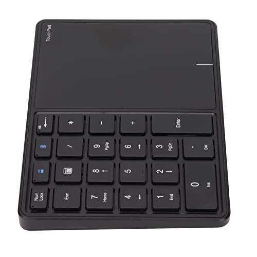 Drahtloses Touchpad, 22 Tasten -Tastaturpolster, BT4.2 2,4 G Typ C Ladung, 500 -mAh -Batterie -Batterie -Tastatur mit BT und 2,4G -Verbindung für, OS X (Black) von Oreilet