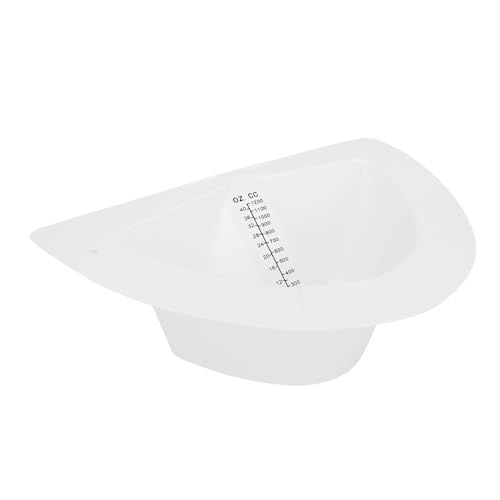 Oreilet 10 Stcs Urinhelte für Toiletten, Probensammlungspanne, 1200 Ml 40 Unzen Absolventen Stuhlsammler Pfannen Pee Urinal Proben Tasse Container für Frauen und ältere Menschen von Oreilet