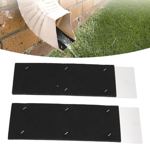 Oreilet 2pcs Rinnengeräuschdämmerung, Tragbarer Regengeräusche Downspout Drip Gutter Summel Einsatz, Outdoor Drainage Schall Reduzierer Schalldicht für Garden Backyard (2,6 Zoll) von Oreilet