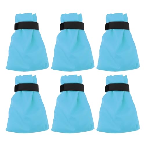 Oreilet 6 -pcs -Außenhahnabdeckungen für den Winter -Gefrierschutz, 7,5 "H X 5,5" W Verdickte Außenhahnhahn Socken, Wiederverwendbare Isolierte Spigotenabdeckung für Kaltes Wetter (BLUE) von Oreilet