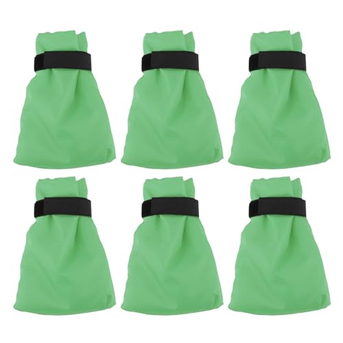 Oreilet 6 -pcs -Außenhahnabdeckungen für den Winter -Gefrierschutz, 7,5 "H X 5,5" W Verdickte Außenhahnhahn Socken, Wiederverwendbare Isolierte Spigotenabdeckung für Kaltes Wetter (GREEN) von Oreilet
