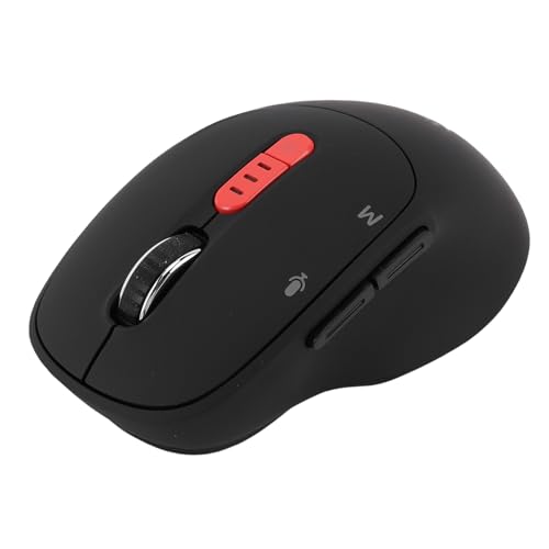 Oreilet AI -Maus, 6 in 1 Drahtlose Smart Voice Typing AI Voice & Audio Recorder, Ergonomische AI ​​GPT -Maus -Sprachübersetzung für Desktop -Computer -PC -Büro -Fernbedienung (Black) von Oreilet