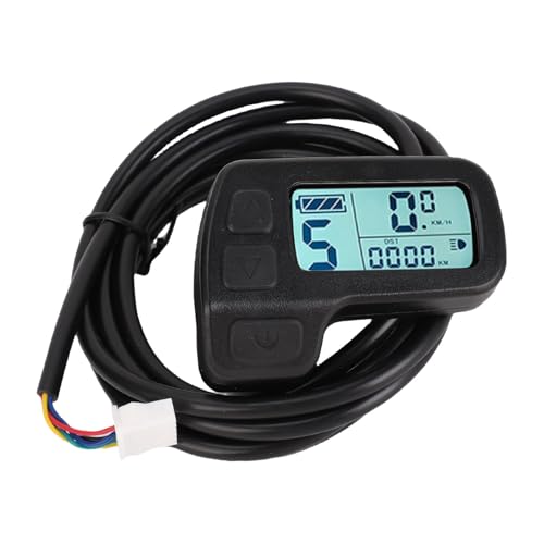 Oreilet Electric Scooter LCD Display Messgerät, Universal Electric Bike Bildschirmanzeige Bedienfeld Tachometermesser, Cycling Computer Conversion Kit Oreilet Electric Scooter LCD Display Messgerät, Universal Electric Bike Bildschirmanzeige Bedienfeld Tachometermesser, Cycling Computer Conversion Kit von Oreilet
