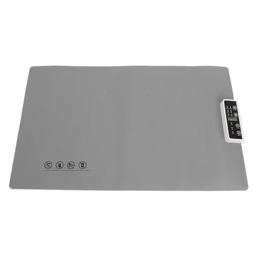 Oreilet Elektrische Erwärmungsschale, Rollbare Faltbare Lebensmittelwärmungsmatte mit 5 Temperaturniveaus 3 Stunden Timer Auto aus, Ideal für Partys, Versammlungen, Feiertage, Täglich (GRAY) von Oreilet
