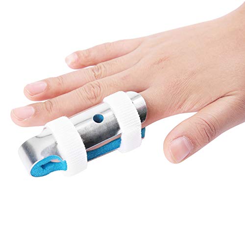 Oreilet Finger Schiene, Metall Finger Unterstützung Fingerschiene für Erwachsene und Kinder, Finger Stabilisator Finger Splint Protector für Sportverletzungen, Gebrochene Finger, Gelenkschmerzen(M) von Oreilet