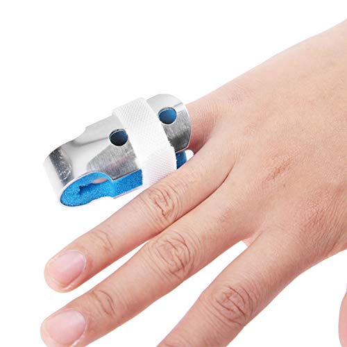 Oreilet Finger Schiene, Metall Finger Unterstützung Fingerschiene für Erwachsene und Kinder, Finger Stabilisator Finger Splint Protector für Sportverletzungen, Gebrochene Finger, Gelenkschmerzen(S) von Oreilet