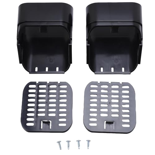 Oreilet Gutter Downspout Extension Accessoire, 2x3 Zoll Typ A Gutter Downspout Drop -Outlet mit Filter, Entwässerungsgitterabdeckung für Gartenhaus, Verhindert Lecks und Blockade (BLACK) von Oreilet