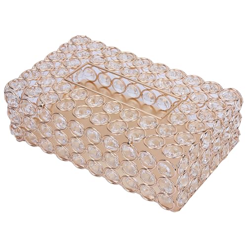Oreilet Kleenex Tissues Boxes Praktische Tissues Box für Badezimmer Office Restaurant(Gold) von Oreilet