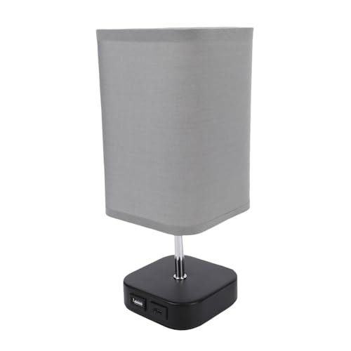 Oreilet Kleine Nachttischlampe, Schreibtischlampe Nachttischlampe, USB und Typ C Touch Control Dimmbare Schreibtisch Lesel Lampe für Wohnzimmer Schlafzimmer (EU -Stecker 220 V) von Oreilet