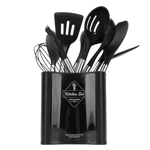 Oreilet Kochutensilien -Set, 10pcs Silikonkochgeschirrset mit Spatel, Löffel, Schneebesen, Pinsel, Leiter, Abflussschale, Kratzerd, Leicht Sauber, Geschirrspüler Sicher Oreilet Kochutensilien -Set, 10pcs Silikonkochgeschirrset mit Spatel, Löffel, Schneebesen, Pinsel, Leiter, Abflussschale, Kratzerd, Leicht Sauber, Geschirrspüler Sicher von Oreilet