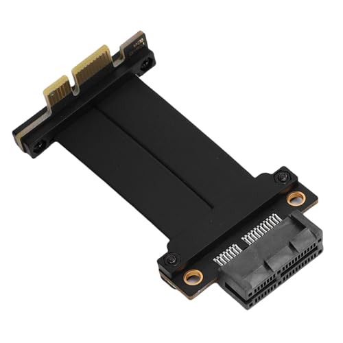 Oreilet PCIE 4.0 Riser Cable, Gen 4 GPU Grafikkartenverlängerungskabel PCIE X1 für M.2 WiFi USB Sound Card mit 180 ° Vollgeschwindigkeitsloser für PC Hüllen, AI Anwendungen, Server (10 cm) von Oreilet