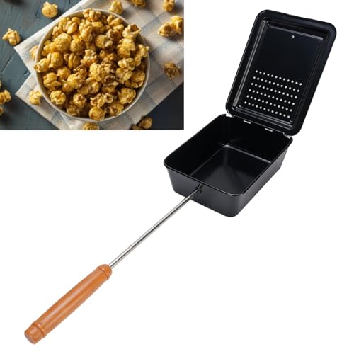 Oreilet Popcorn Grillschale, Holzgriff Eisenpopcorn -Hersteller für Herd, Sogar Wärmeverteilung, Raumsparung, Familien Hinterhöfe, Camping, Versammlungen Oreilet Popcorn Grillschale, Holzgriff Eisenpopcorn -Hersteller für Herd, Sogar Wärmeverteilung, Raumsparung, Familien Hinterhöfe, Camping, Versammlungen von Oreilet