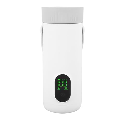 Oreilet Reisekessel 350 Ml, Tragbarer USB -wiederaufladbarer Wasserkessel für Tee, Kaffee, 27000 MAh für Auto, Camping Im Freien (EU-Stecker) von Oreilet