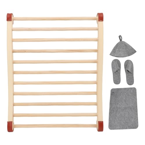 Oreilet Sauna -Rückenlehnezubehör, Pinewood Comfort S Form Sauna Rückenstütze, Antislip Sauna -Vorsitzender Rückenunterstützung für oder Infraredsauna Ruhing von Oreilet