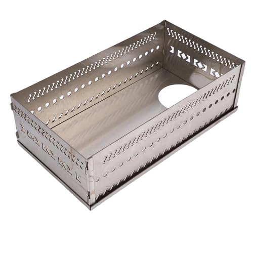 Oreilet Sauna Stein Halter, Sauna Steine Korb, Tragbare Edelstahl Saunen Steinkorb Halter Keller Öfen für Holzkohle Holz Brennende Sauna Öfen Feuer Kasten Korb (SL 375) von Oreilet