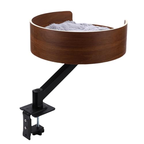 Oreilet Schreibtisch Katzenbett, 360 ° Einstellbare Rotierende Runde Katzen Hängematte Barsch, Hebensfähige Desktop Nest Kätzchen Haustierbett für Platzsparende Tische Home Office Oreilet Schreibtisch Katzenbett, 360 ° Einstellbare Rotierende Runde Katzen Hängematte Barsch, Hebensfähige Desktop Nest Kätzchen Haustierbett für Platzsparende Tische Home Office von Oreilet