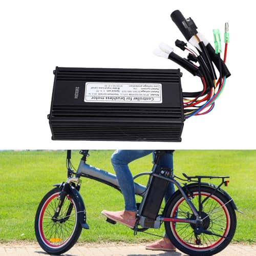 Oreilet Verbesserter Elektromotor Controller, Premium Aluminium Legierung 36V 48V 52V 500W 750W 9 Röhrchen 26A Sinuswellencontroller mit SM Stecker für 36V 48V 52V 500W 750W Motoren von Oreilet