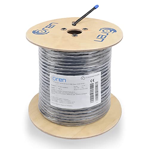 Oren CAT7 100m Ethernet Kabel für den Außenbereich – Direkte Erdverlegung – 23 AWG Reiner Kupferdraht – 900 MHz Bandbreite S/FTP Internet LAN Netzwerkkabel, halogenfrei, nicht korrosiv – 10 GbE von Oren Kablo