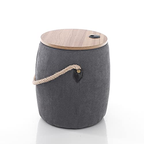 Oresteluchetta Gepolsterter Sitzsack Anchor Dark Grau von Oresteluchetta