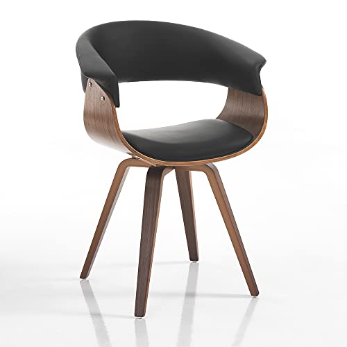 Oresteluchetta Stuhl Michigan Dark Wood, Abies Alba, Schwarz, 81 x 62 x 51 von Oresteluchetta