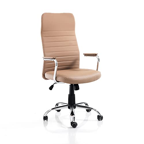 Oresteluchetta Bürostuhl Portland, PU Leather, braun, Höhe 108/118 x B56 x T.62 cm Oresteluchetta Bürostuhl Portland, PU Leather, braun, Höhe 108/118 x B56 x T.62 cm von Oresteluchetta