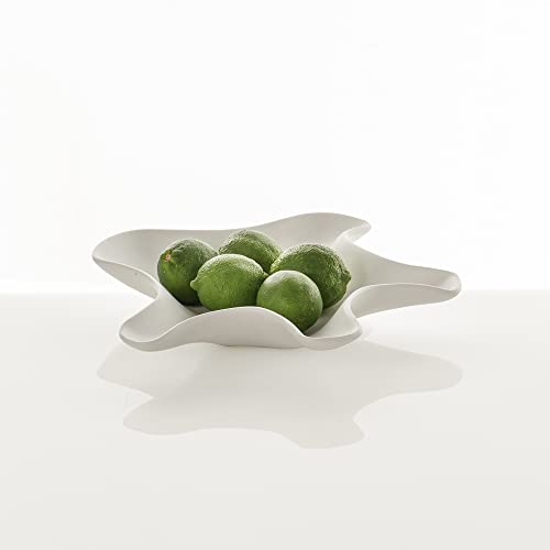 Oresteluchetta Tischläufer/Taschenleerer, Keramik, Weiß, 28X28X6 von Oresteluchetta