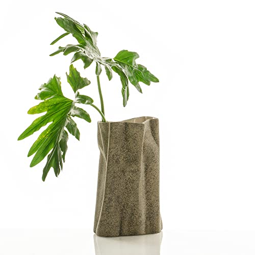 Oresteluchetta Vase, Keramik, Sand, 35,6 x 35,6 x 66 cm von Oresteluchetta