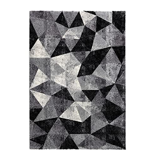 Oresteluchetta Teppich Serie SAM Grau Black 03 von Oresteluchetta