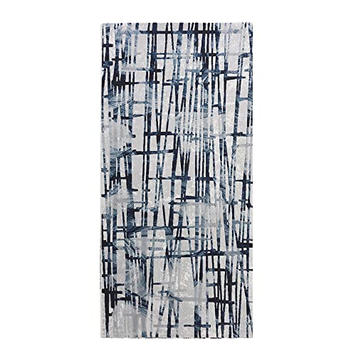 Oresteluchetta Teppich Spur Serie HISA Blue 06 von Oresteluchetta