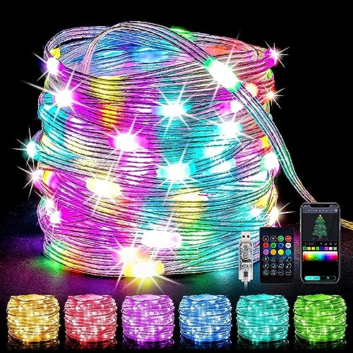 LED Lichterkette Innen, USB Lichterkette für Zimmer Deko Fotowand, Mädchen Jungen Schlafzimmer, Hochzeit, Geburtstag, Party, Festival, Möbel Dekoration von Oreunik