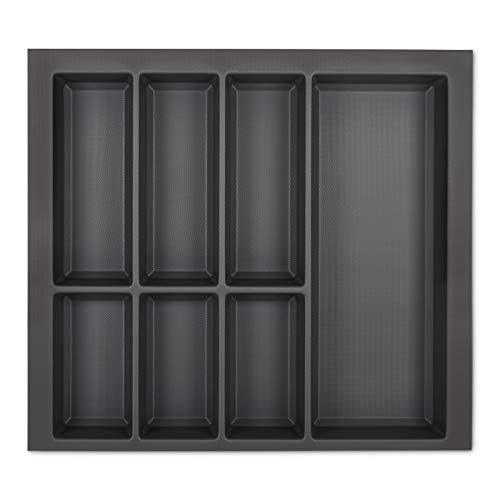 Orga-Box VII Design Besteckeinsatz basaltgrau 526 x 474 mm Besteckkasten für Schüller KH Schröder Küchen uvm. mit 60er Korpus von Orga-Box