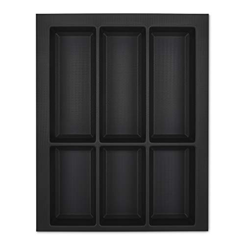 Orga-Box VII Design Besteckeinsatz schwarz 376 x 474 mm Besteckkasten für Warendorf Beeck KH Schröder Küchen uvm. mit 45er Korpus von Orga-Box
