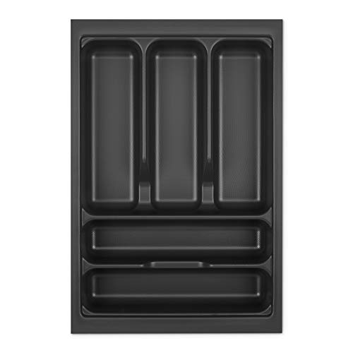 Orga-Box I Besteckeinsatz 319 x 473 lavagrau mit Perlstruktur für Tandembox Antaro/Intivo u. ModernBox im 40er Schrank Besteckaufbewahrung von Orga-Box