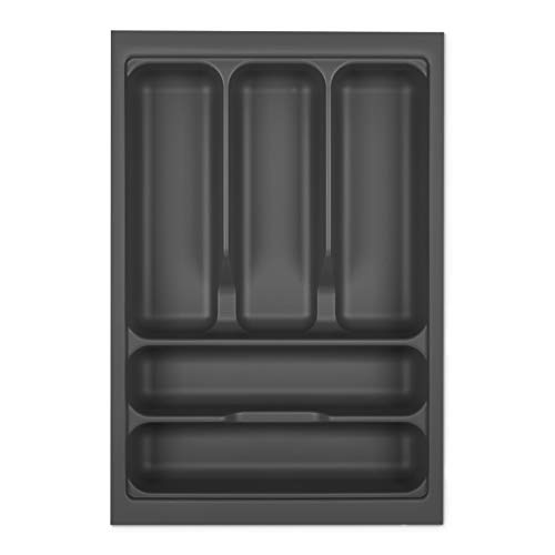 Orga-Box I Besteckeinsatz 319 x 473 oriongrau mit Perlstruktur und Anti-Rutschbeschichtung für Tandembox Antaro/Intivo u. ModernBox im 40er Schrank Besteckaufbewahrung von Orga-Box